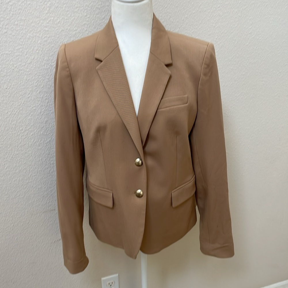 J Crew Mercantile Tan Blazer Size 12